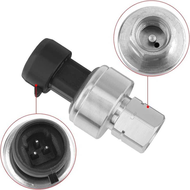 Ricmjend 1551343 AC Pressure Sensor Switch Compatible with Chevy Suburban Tahoe 2002-2021,Buick Cadillac GMC Sierra 2003-2020,Pontiac Saturn 2002-2010 HVAC Pressure Transducer Replaces 13587668 - Image 3